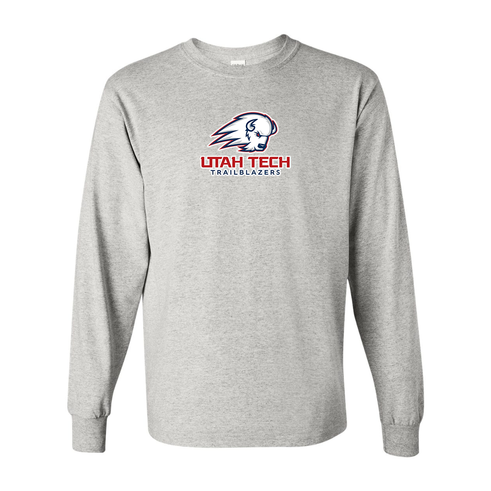 Men's Utah Tech Trailblazers Gildan Heavy Cotton Long Sleeve T-Shirt