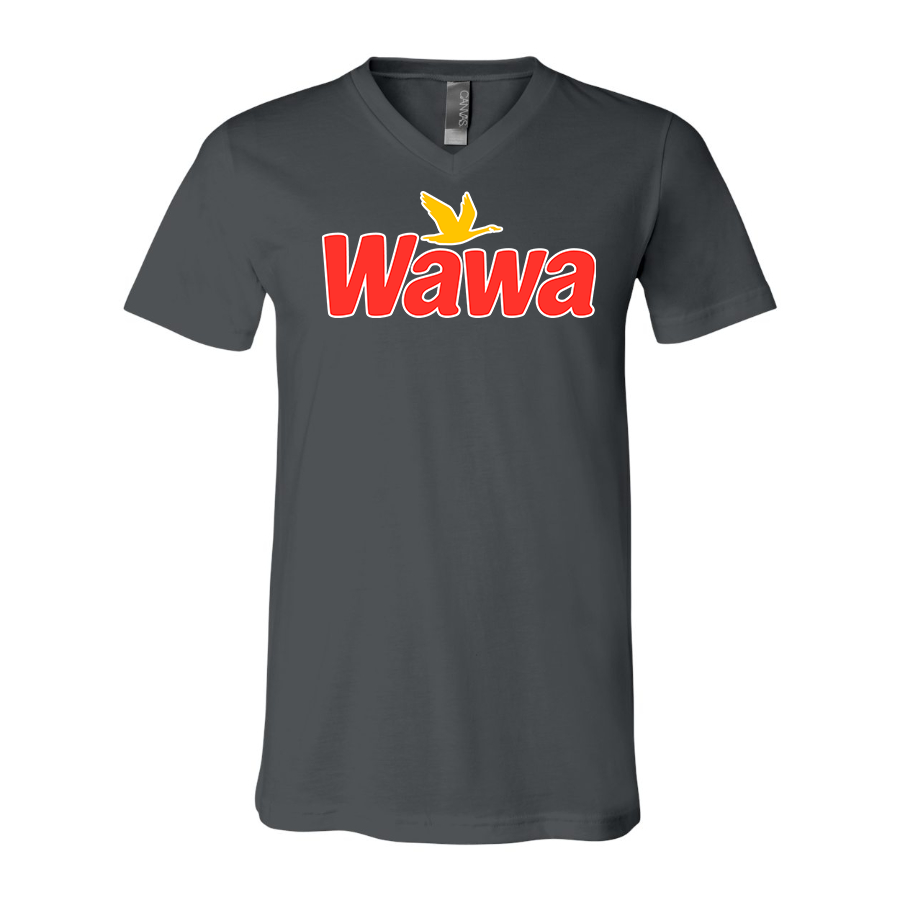 Men's Wawa Gas Station  BELLA + CANVAS - Jersey V-Neck T-Shirt