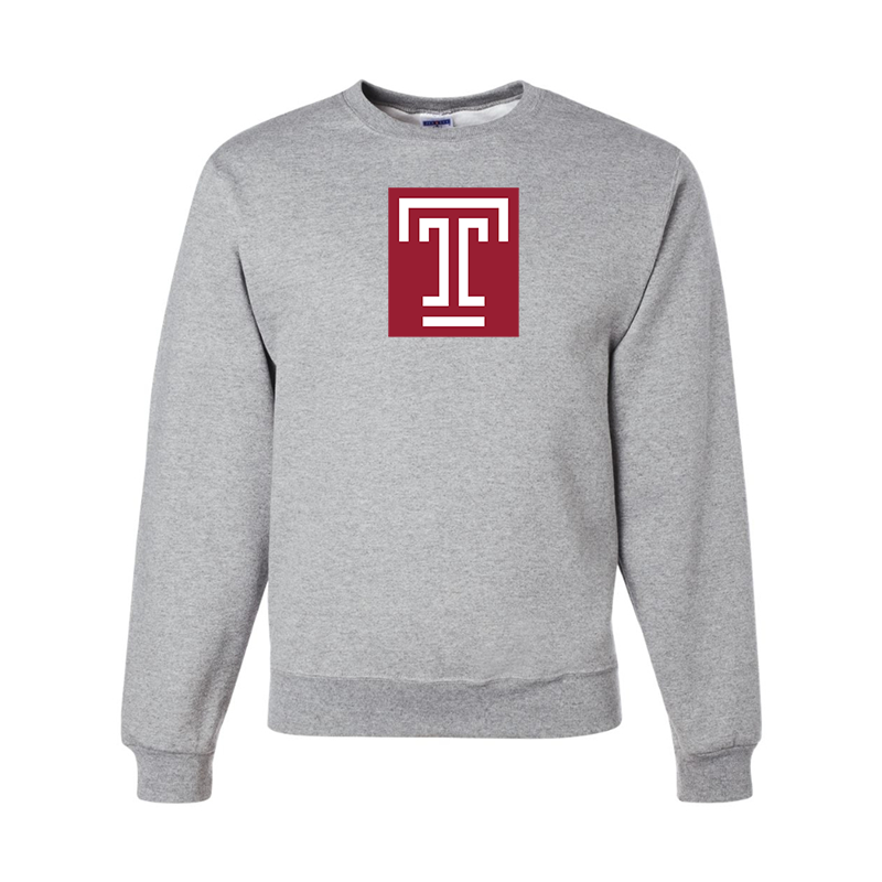 Men's Temple Owls  JERZEES NuBlend Crewneck Sweatshirt