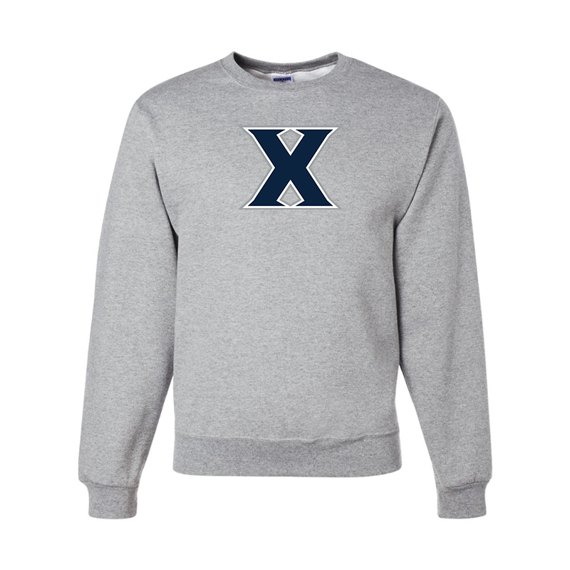 Men's Xavier Musketeers JERZEES NuBlend Crewneck Sweatshirt