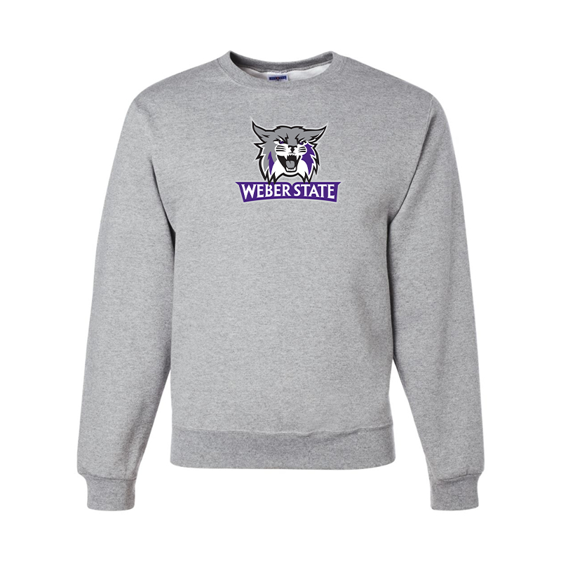 Men's Weber State Wildcats JERZEES NuBlend Crewneck Sweatshirt
