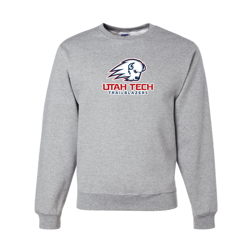Men's Utah Tech Trailblazers JERZEES NuBlend Crewneck Sweatshirt