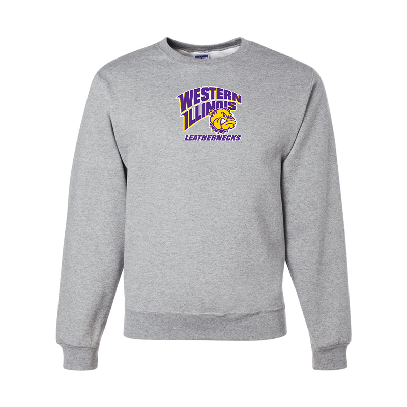 Men's Western Illinois Leathernecks  JERZEES NuBlend Crewneck Sweatshirt