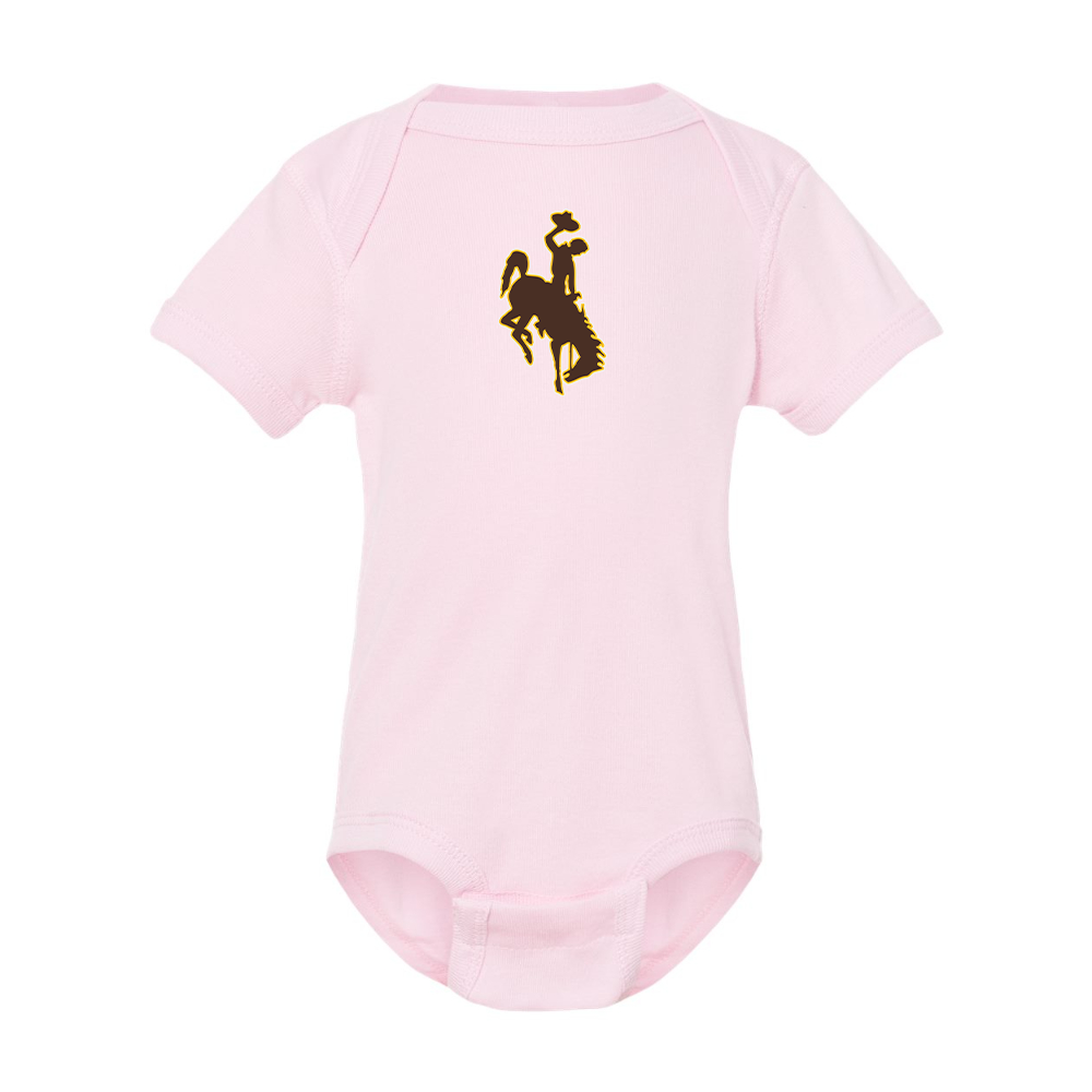 Wyoming Cowboys  Rabbit Skins Infant Baby Rib Bodysuit