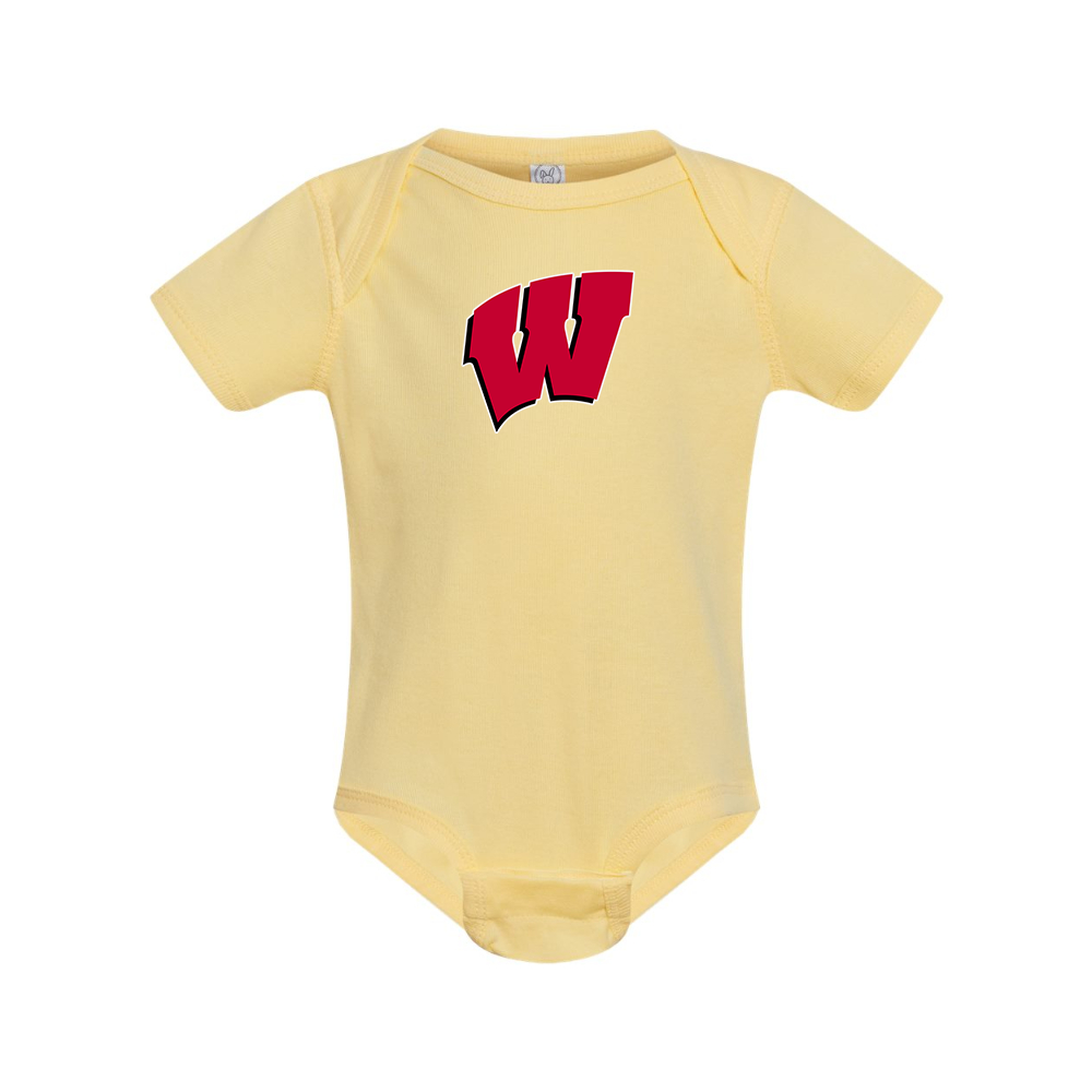 Wisconsin Badgers Rabbit Skins Infant Baby Rib Bodysuit