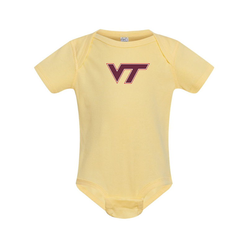 Virginia Tech Hokies  Rabbit Skins Infant Baby Rib Bodysuit