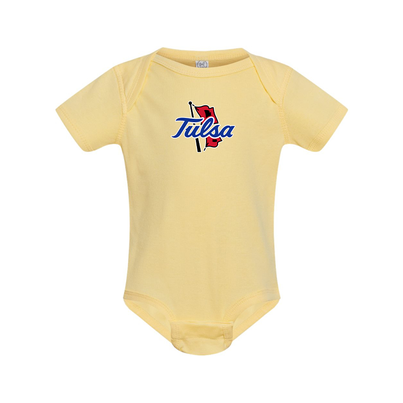 Tulsa Golden Hurricane  Rabbit Skins Infant Baby Rib Bodysuit