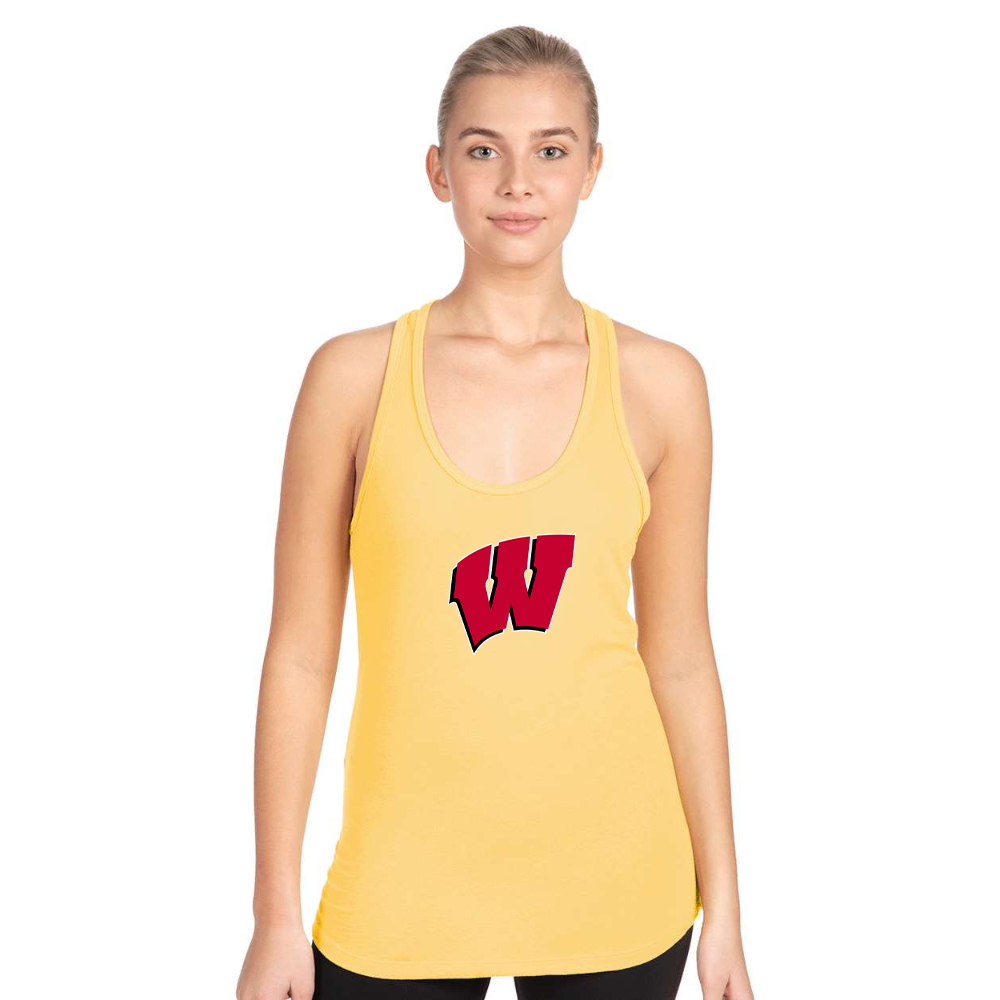 Women's Wisconsin Badgers Next Level Ideal Racerback Tank