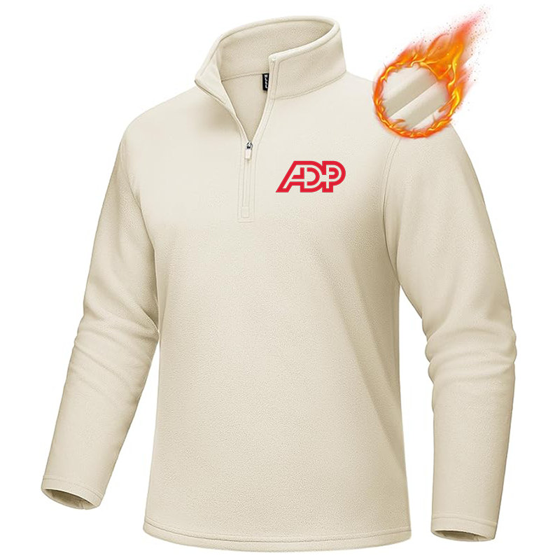 Men's  ADP MAGCOMSEN Men_s Quarter-Zip Pullover Polar Fleece Sweatshirt Stand Collar Long Sleeve Shirt for Men Thermal Winter Fall