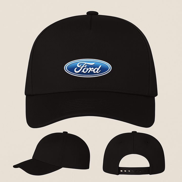 Ford Car Five Panel Twill Snapback Cap