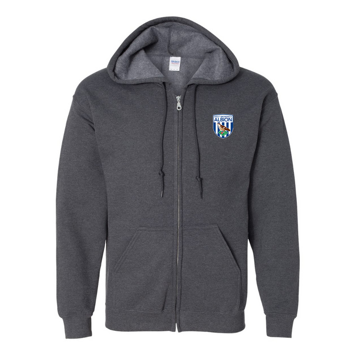 Men's West Bromwich Albion SoccerJERZEES NuBlend Full-Zip Hooded Sweatshirt