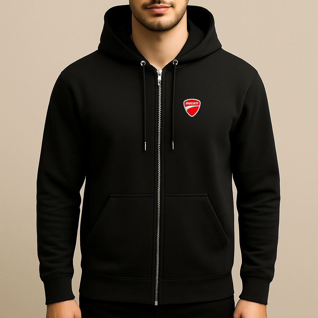 Men’s Ducati Motorcycle Zipper Hoodie