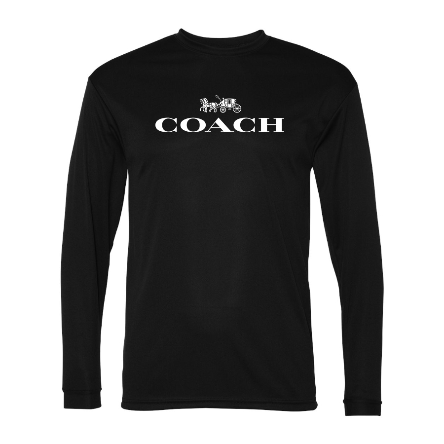 Men's Coach Polyester Long Sleeve T-Shirt