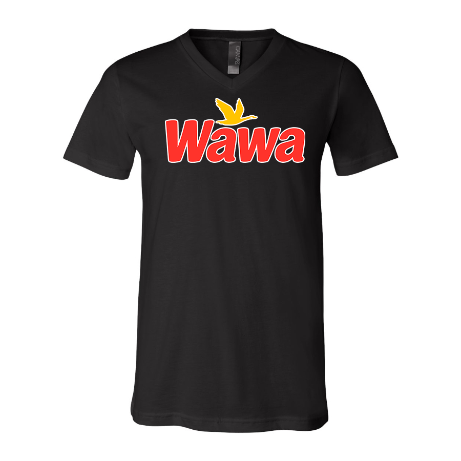 Men's Wawa Gas Station  BELLA + CANVAS - Jersey V-Neck T-Shirt