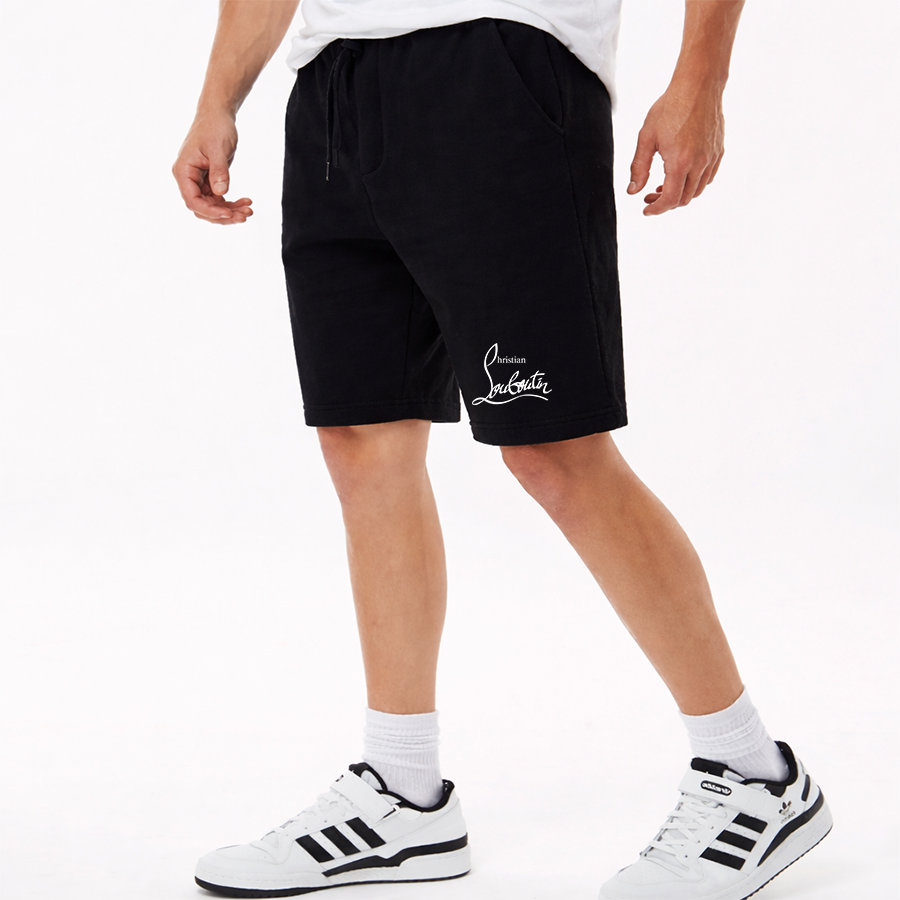 Men's Christian Louboutin Athletic Fleece Shorts