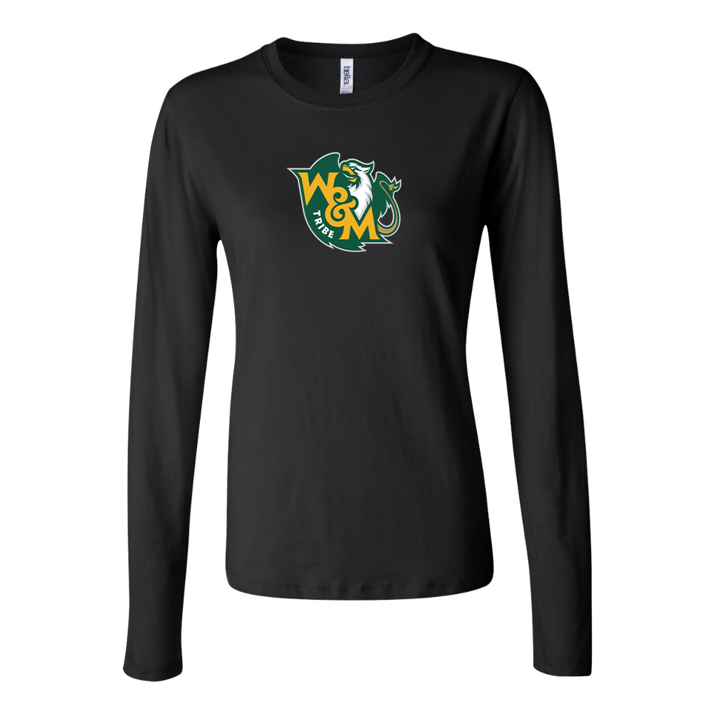 BELLA CANVAS Women’s William and Mary Tribe Jersey Long Sleeve Tee
