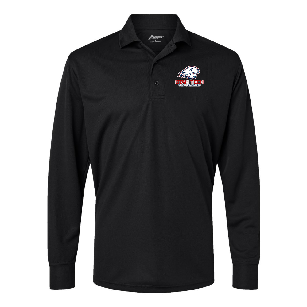 Men's  Utah Tech Trailblazers Paragon Prescott Long Sleeve Polo