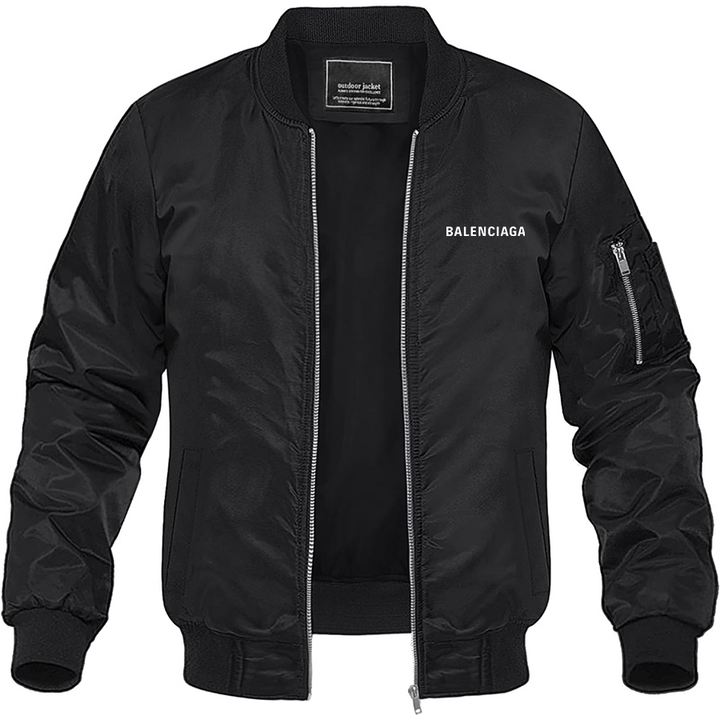 Men's Balenciaga Lightweight Bomber Jacket Windbreaker Softshell Varsity Jacket Coat