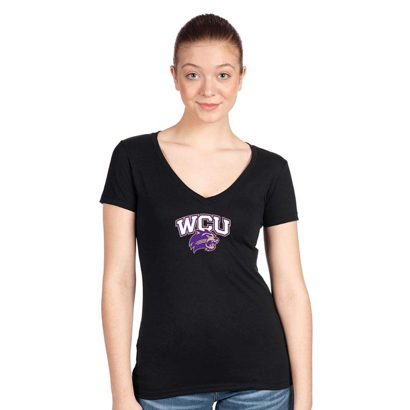 Women's Western Carolina Catamounts Next Level V-Neck T-Shirt
