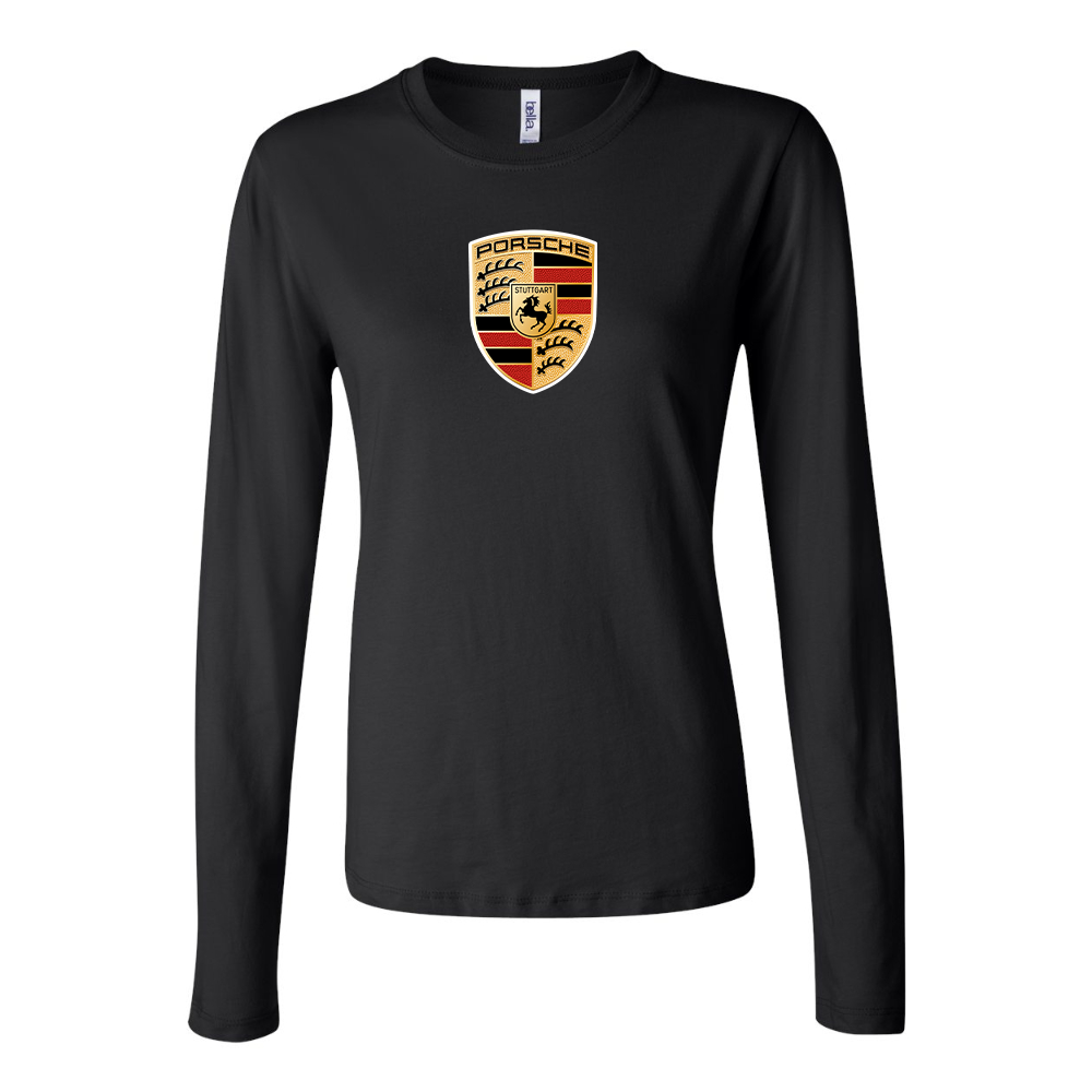 Women's Porsche Car Long Sleeve T-Shirt