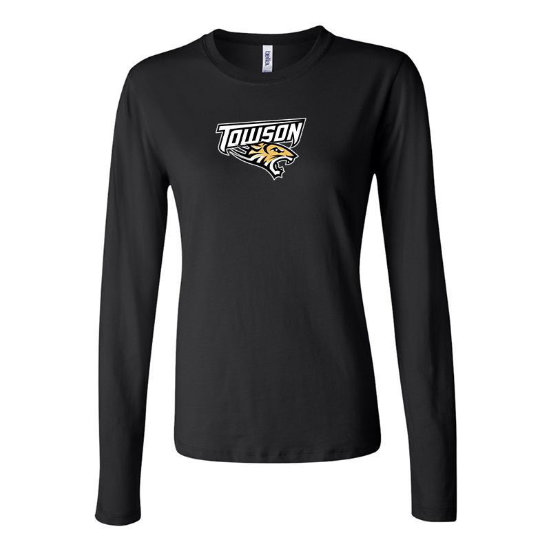 BELLA CANVAS Women’s Towson Tigers Jersey Long Sleeve Tee