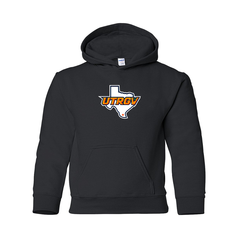 Youth UTRGV Vaqueros Gildan Heavy Blend  Hooded Sweatshirt