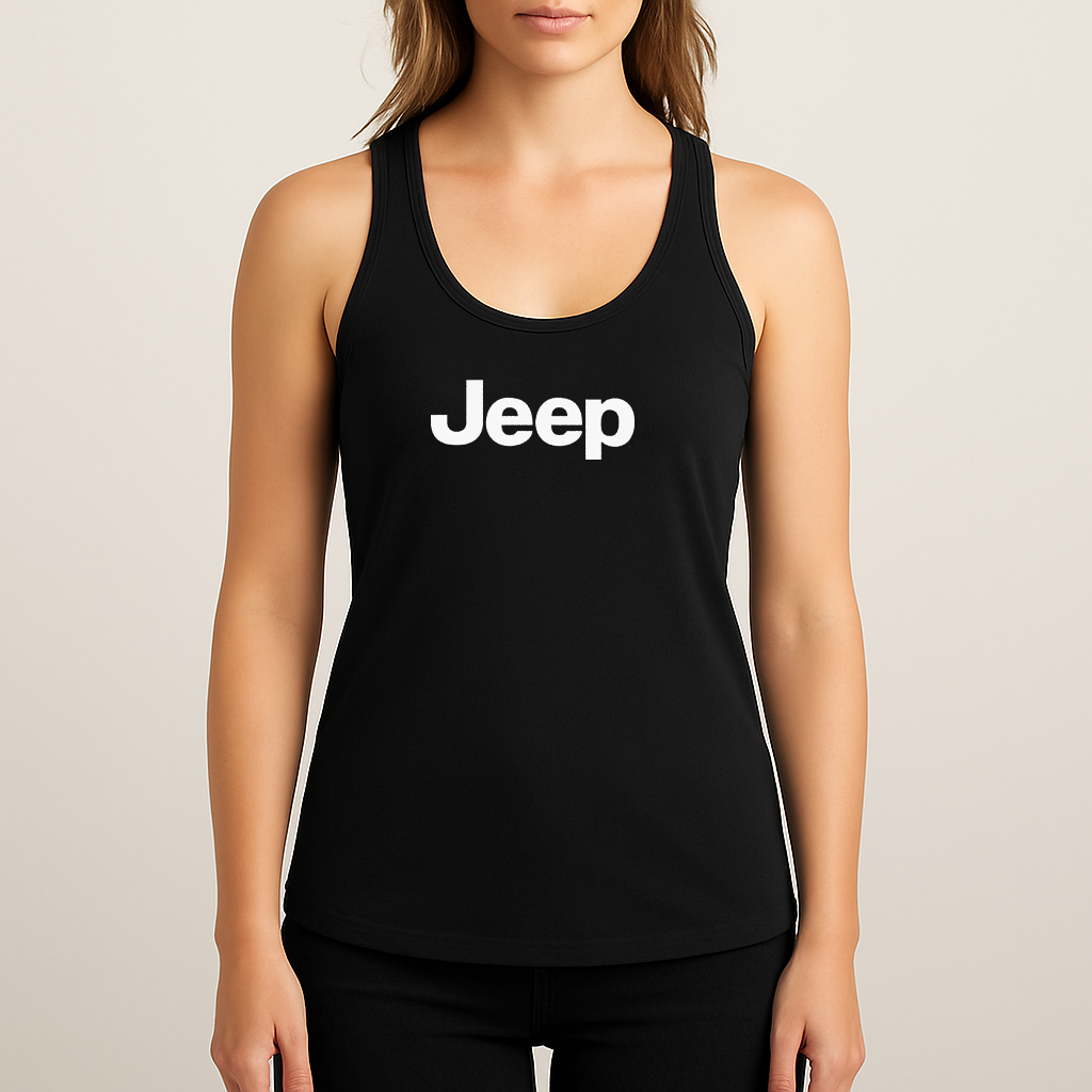Women's Jeep Car Racerback Tank Top