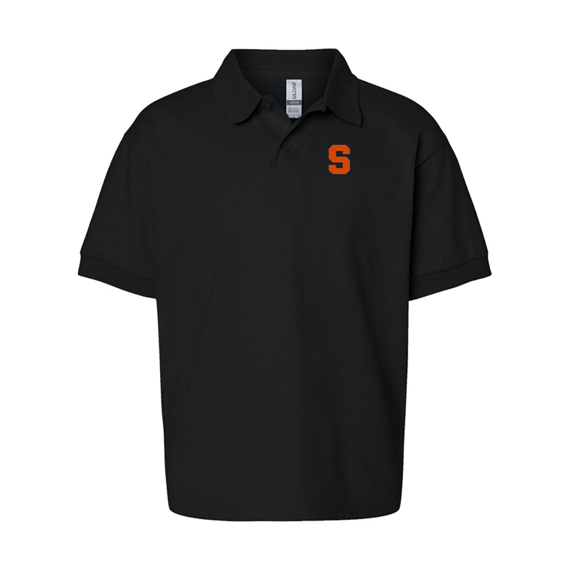 Youth Syracuse Orange Gildan Dry Blend Jersey Polo