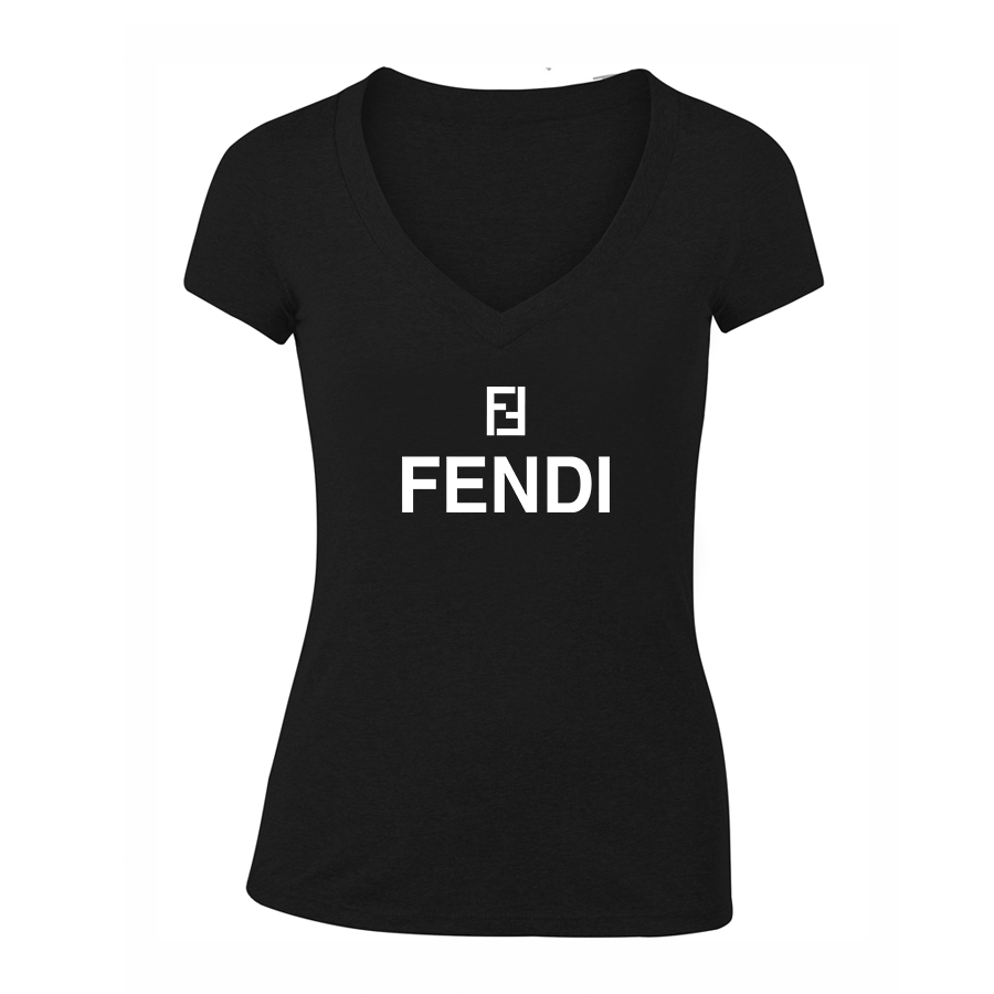 Women's Fendi V-Neck T-Shirt