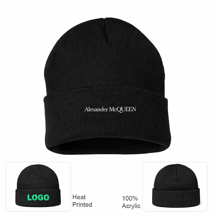 Alexander McQueen Cuffed Beanie Hat