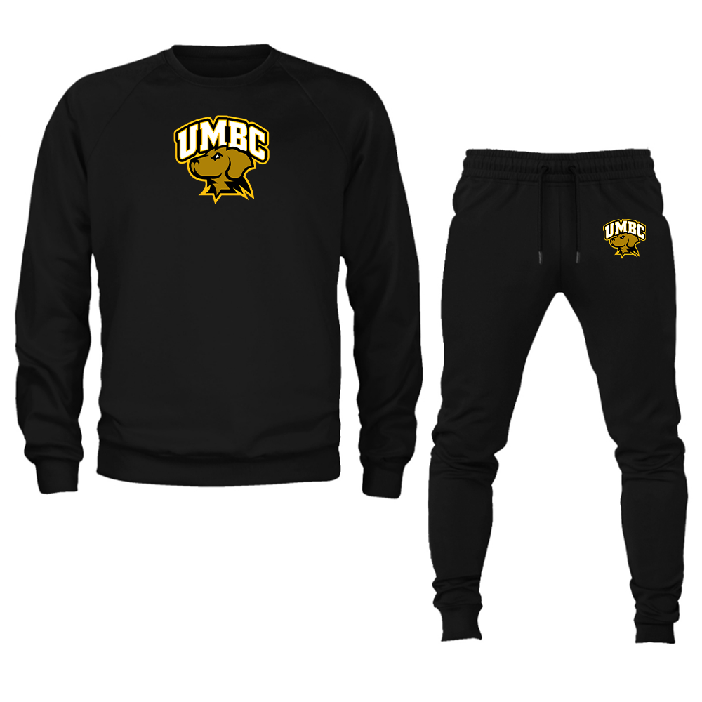 Men's UMBC Retrievers Crewneck Sweatshirt Joggers Suit