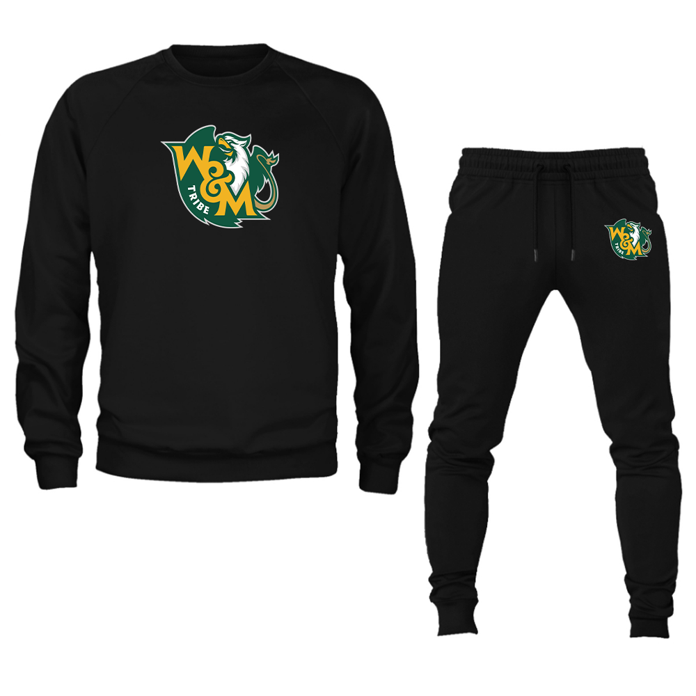 Men's William and Mary Tribe  Crewneck Sweatshirt Joggers Suit