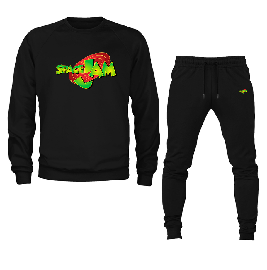 Men's Space Jam Crewneck Sweatshirt Joggers Suit