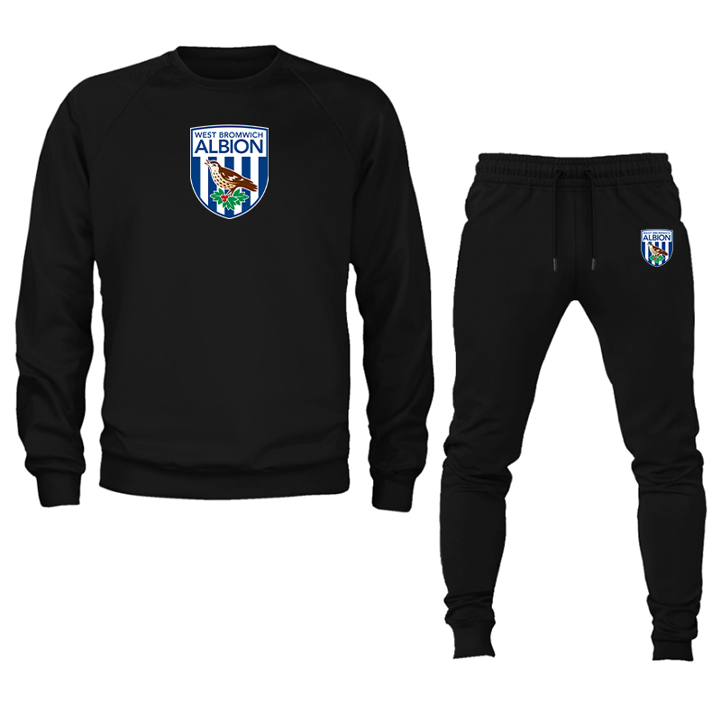 Men's West Bromwich Albion Soccer Crewneck Sweatshirt Joggers Suit