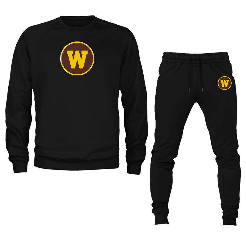 Men's Western Michigan Broncos  Crewneck Sweatshirt Joggers Suit