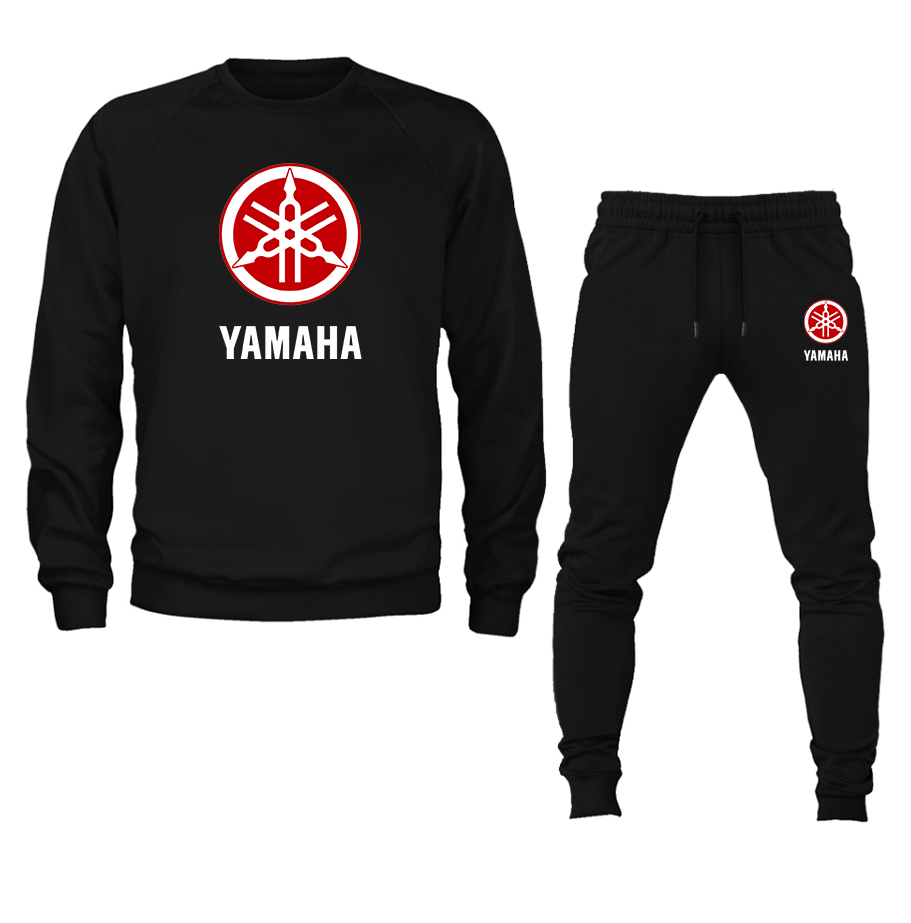 Men's Yamaha Motorcycle Crewneck Sweatshirt Joggers Suit