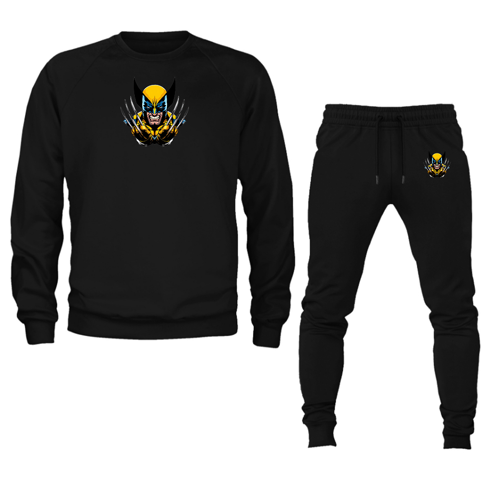 Men's Wolverine 2025 Art  Crewneck Sweatshirt Joggers Suit