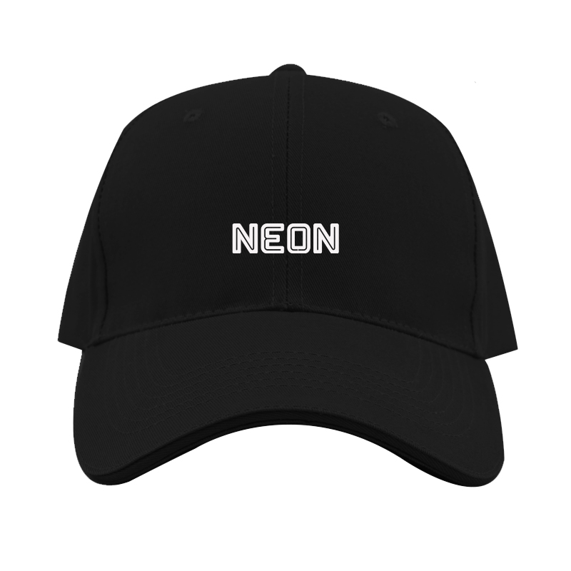 Neon Logo  Dad Baseball Cap Hat
