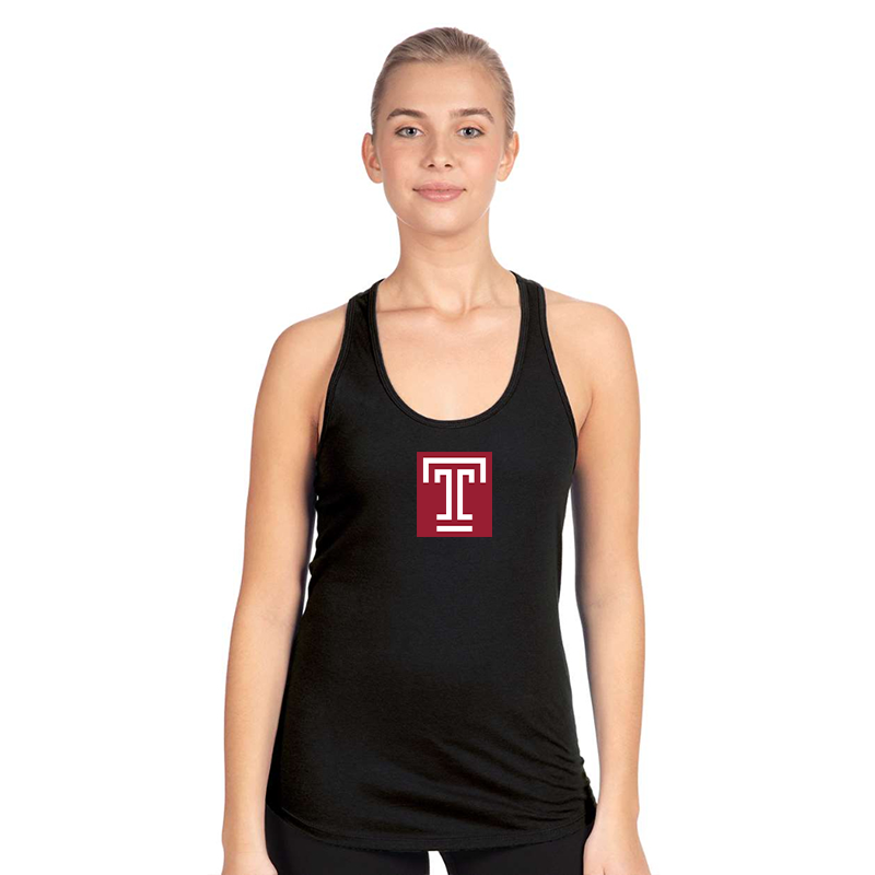 Women's Temple Owls Next Level Ideal Racerback Tank