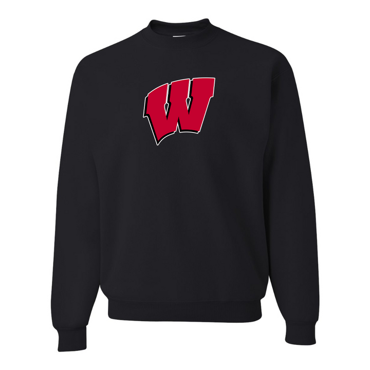 Men's Wisconsin Badgers JERZEES NuBlend Crewneck Sweatshirt