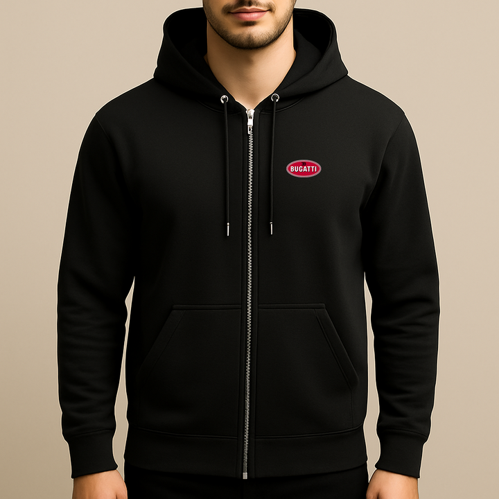 Men’s Bugatti Car Zipper Hoodie