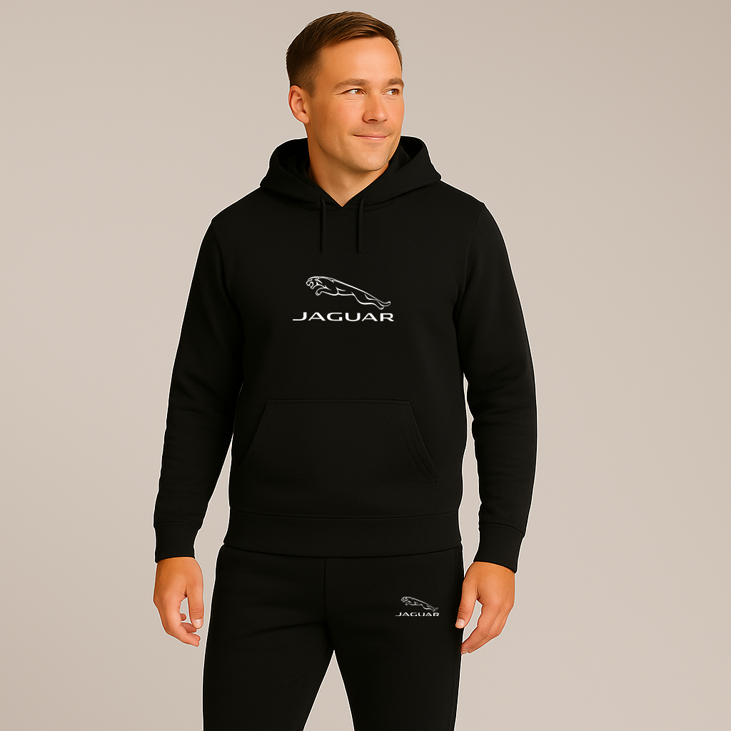 Men’s Jaguar Symbol Car Hoodie Joggers Set