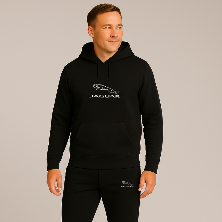 Men’s Jaguar Symbol Car Hoodie Joggers Set