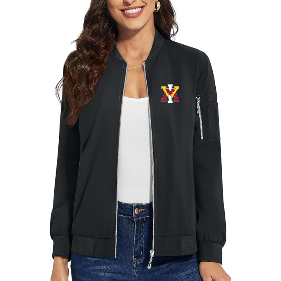 Women's VMI Keydets Premium Bomber Jacket Outerwear