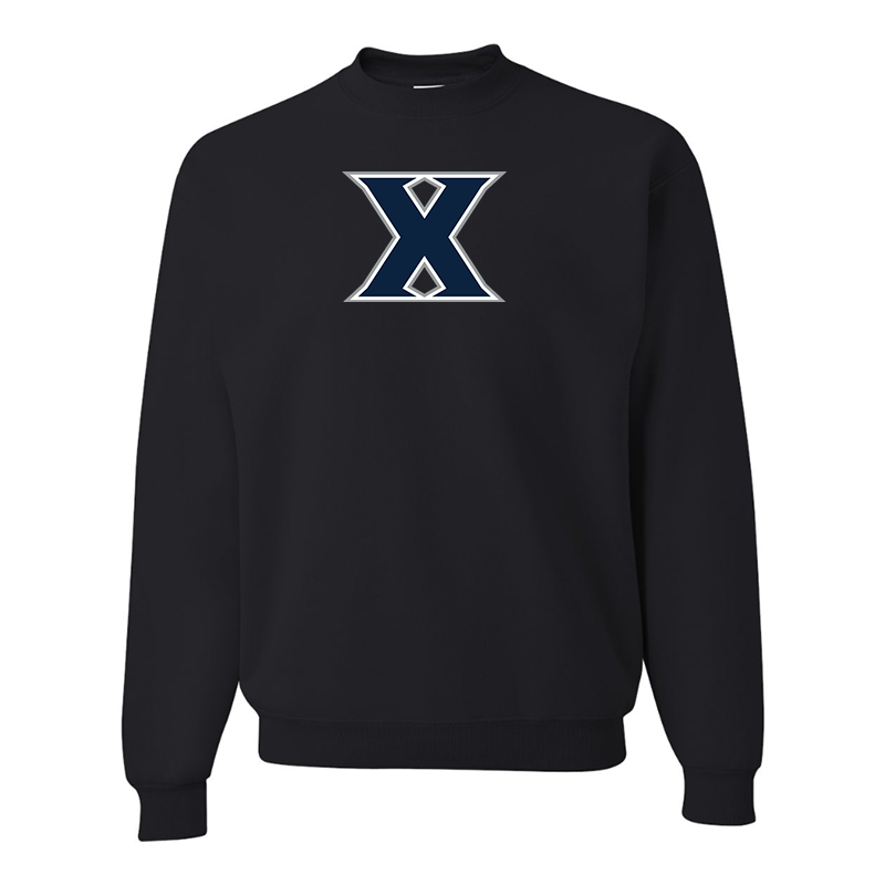 Men's Xavier Musketeers JERZEES NuBlend Crewneck Sweatshirt