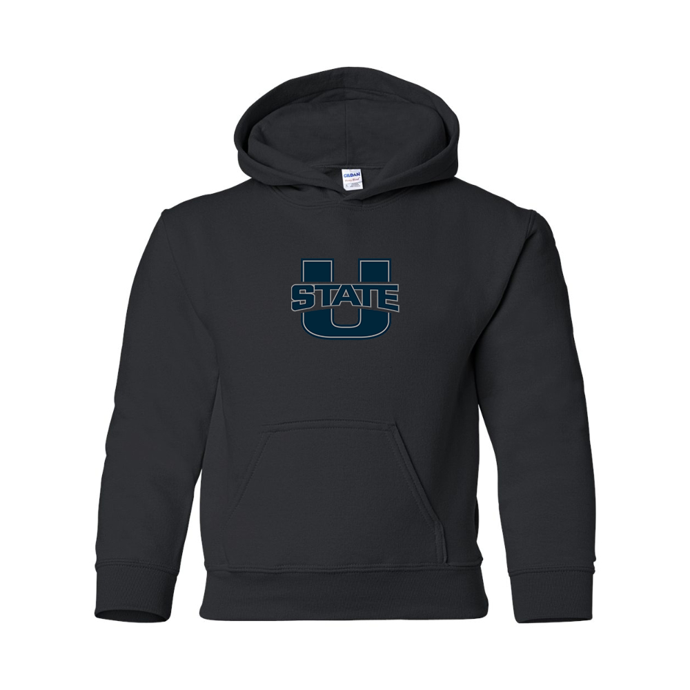 Youth Utah State Aggies  Gildan Heavy Blend  Hooded Sweatshirt