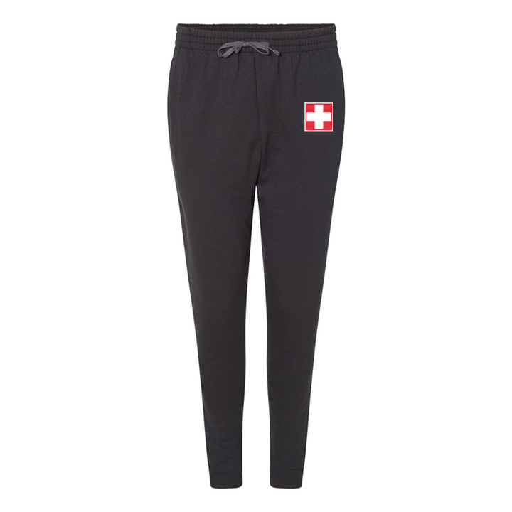 Men's  Switzerland National Football Soccer Team  JERZEES Nublend Joggers