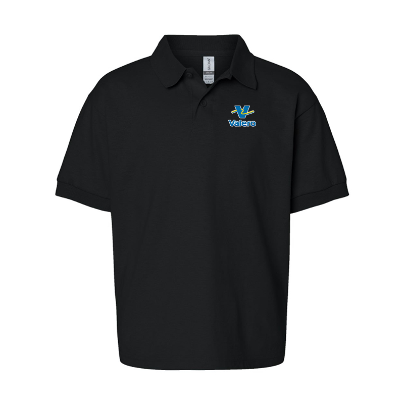 Youth Valero Gas Station Gildan Dry Blend Jersey Polo