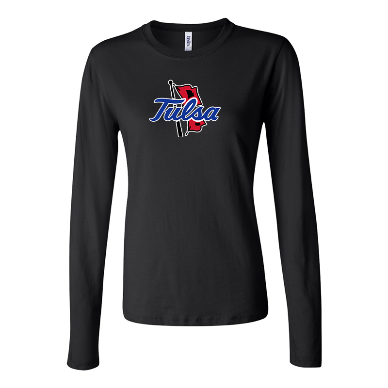 BELLA CANVAS Women’s Tulsa Golden Hurricane Jersey Long Sleeve Tee