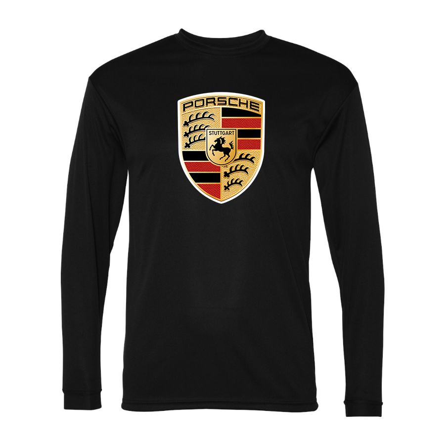 Men's Porsche Car -  Polyester Long Sleeve T-Shirt